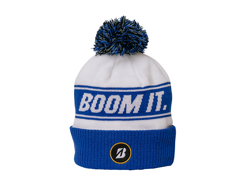 Knit Pom Beanie Blue